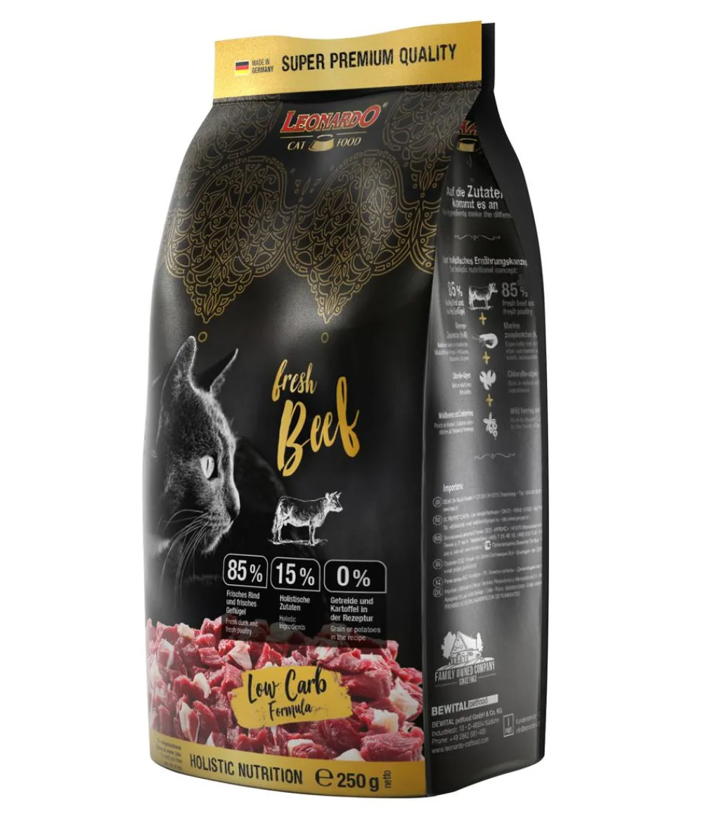 Leonardo Cat Food Trockenfutter Katze - Leonardo Trockenfutter für Katzen Adult fresh Beef, Rind