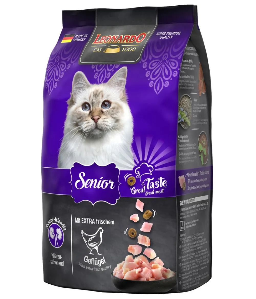 Leonardo Cat Food Trockenfutter Katze > Leonardo Trockenfutter für Katzen Senior, Geflügel
