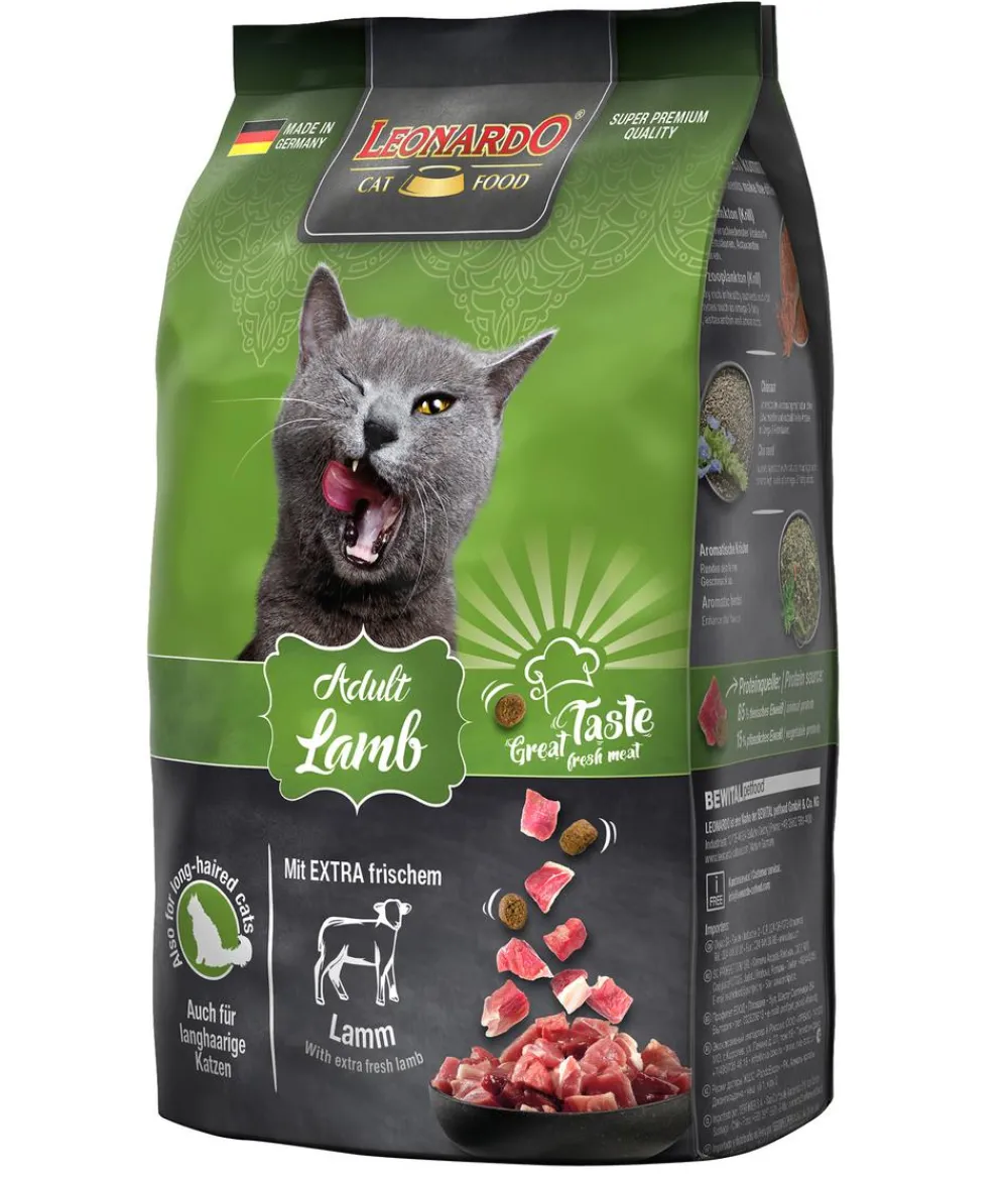 Leonardo Cat Food Trockenfutter Katze - Leonardo Trockenfutter für Katzen Adult Lamb, Lamm