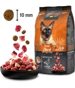 Leonardo Cat Food Trockenfutter Katze - Leonardo Trockenfutter für Katzen Adult Duck, Ente