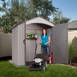 LIFETIME Gartenhäuser & Gerätehäuser - Gerätehaus Starlet, ca. B216,6/H227/T142,5 cm Dunkelgrau