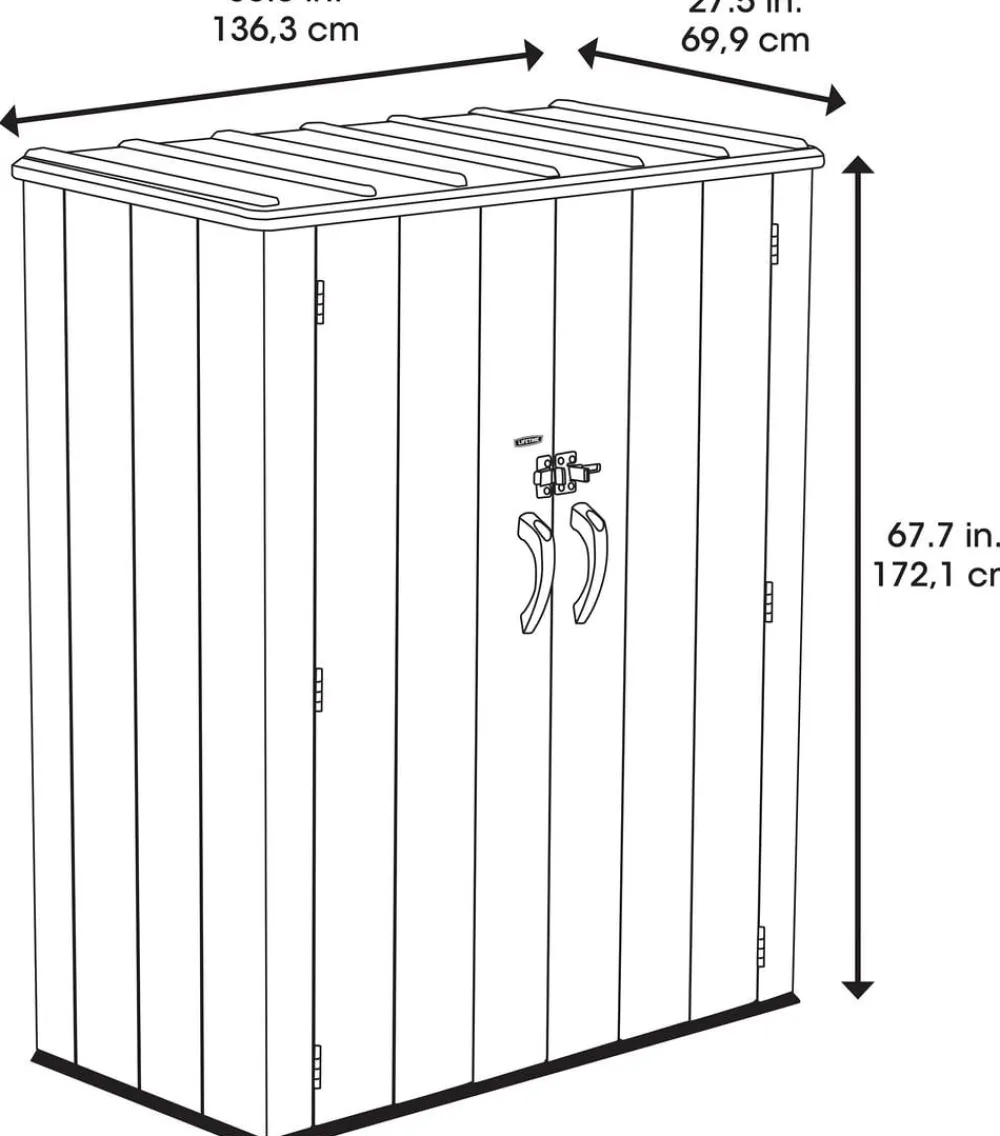LIFETIME Geräteschrank Grau Hot