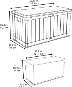 LIFETIME Kissenbox, 440 l Braun Outlet