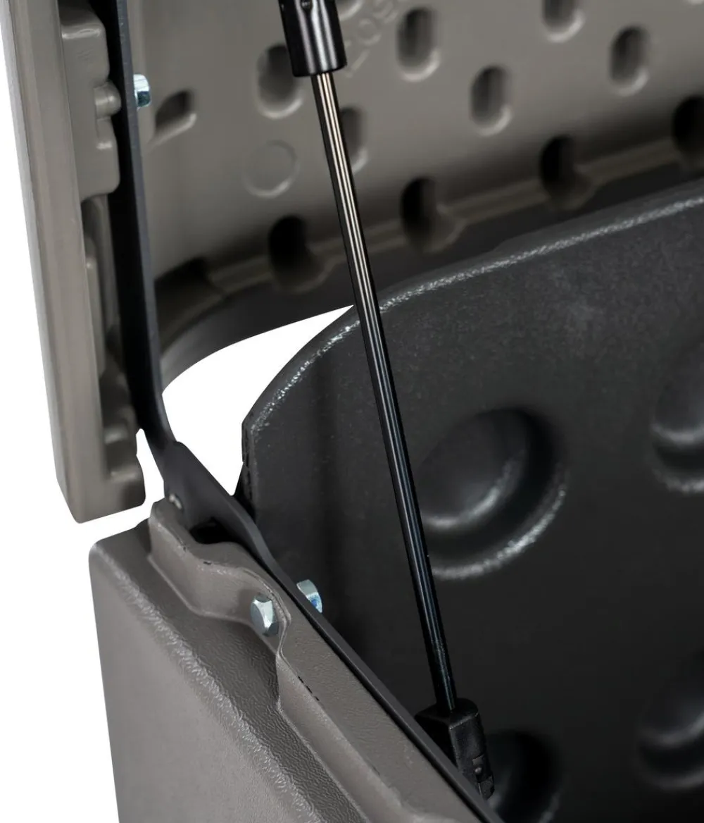 LIFETIME Kunststoff Gartenbox Space XL, 625 Liter, ca. B146,7/H77,2/T72,4 cm Grau Online