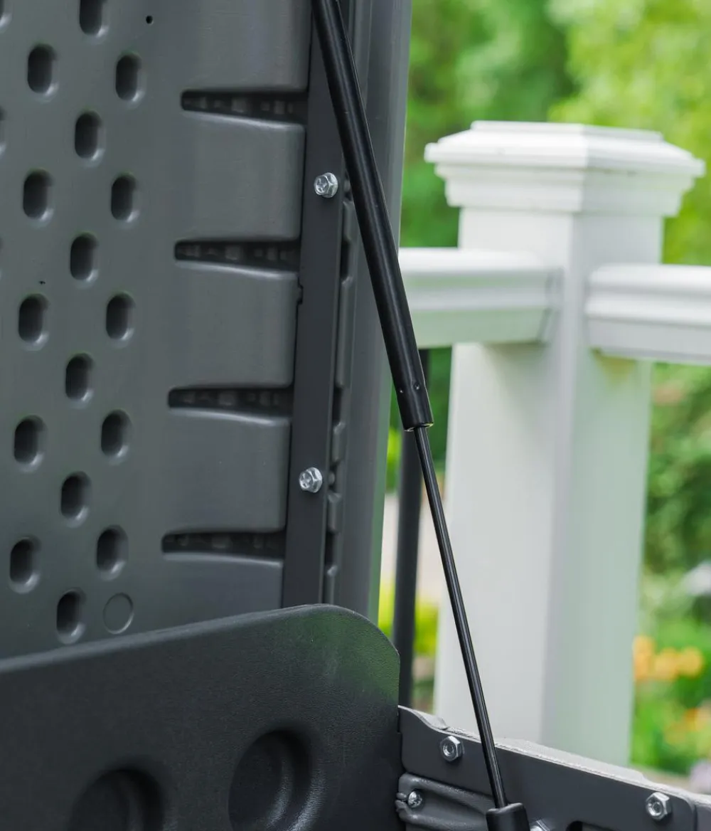 LIFETIME Kunststoff Gartenbox Space XL, 625 Liter, ca. B146,7/H77,2/T72,4 cm Grau Online