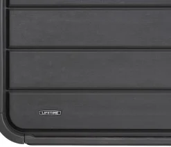 LIFETIME Kunststoff-Gartenbox Space L, 515 Liter, ca. B147,1/H64,5/T72 cm Anthrazit Outlet