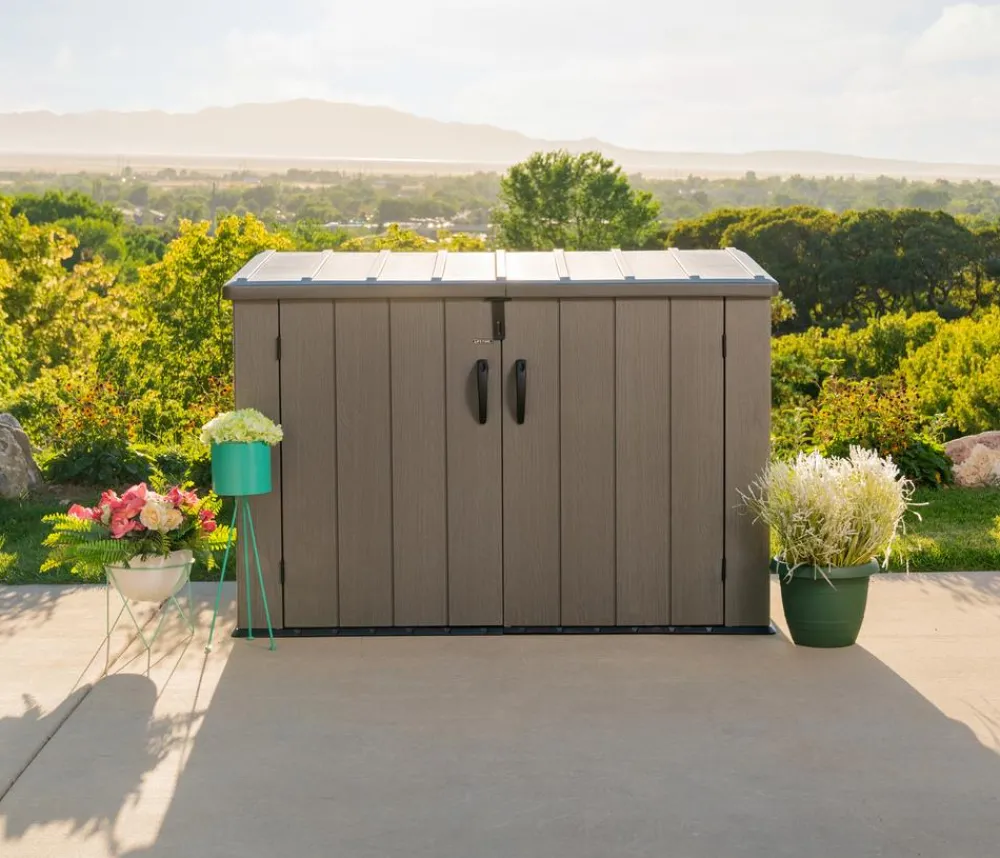 LIFETIME Mülltonnenboxen > Kunststoff-Mülltonnenbox, ca. B191/H132/T108 cm