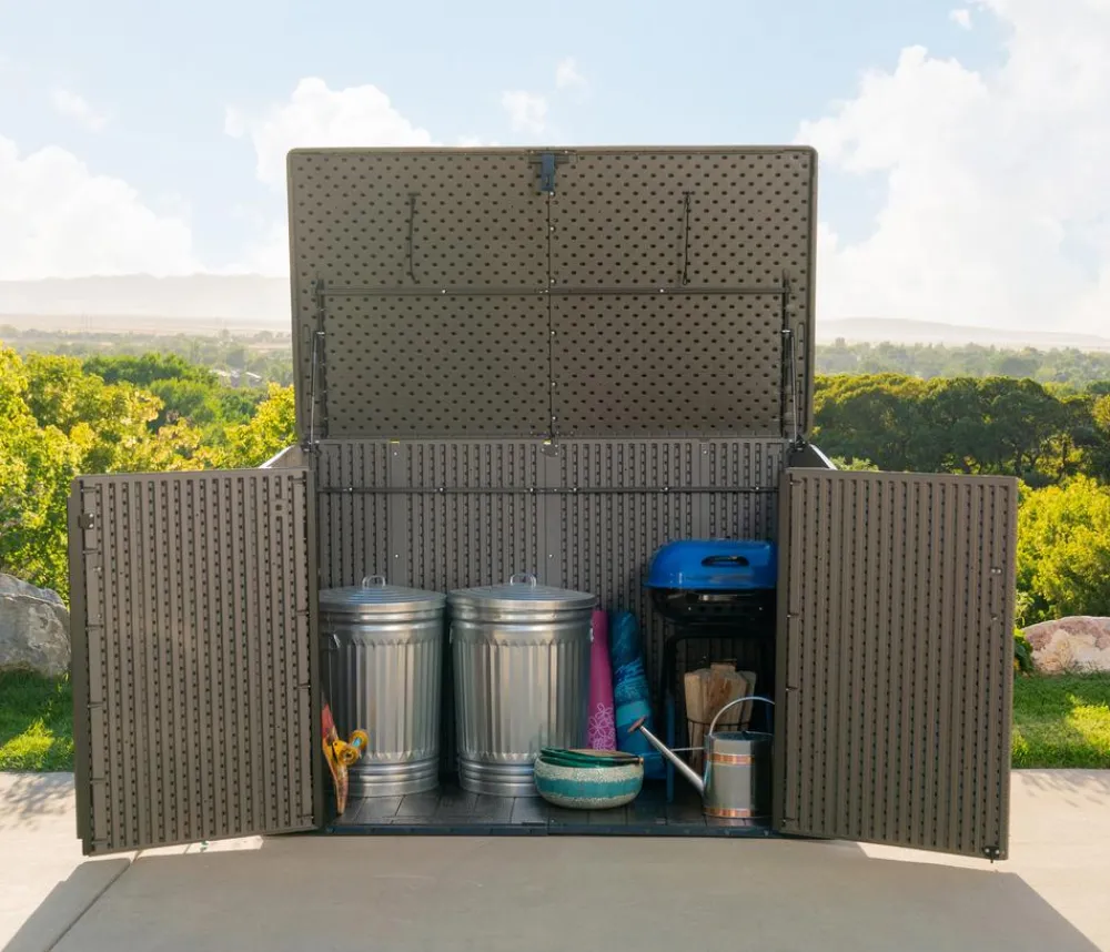 LIFETIME Mülltonnenboxen > Kunststoff-Mülltonnenbox, ca. B191/H132/T108 cm
