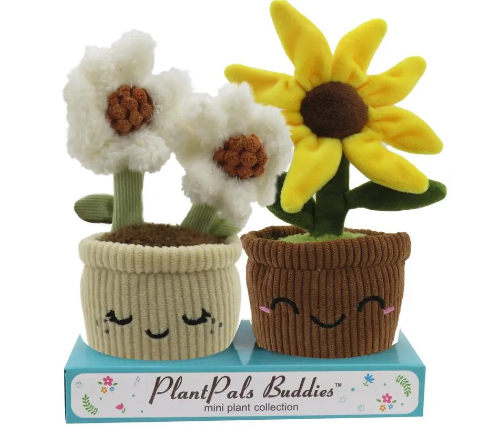 Linzy Toys Plüschpflanzen-Set Margerite, 2-teilig, ca. B16/H19,5/T8 cm Bunt Outlet
