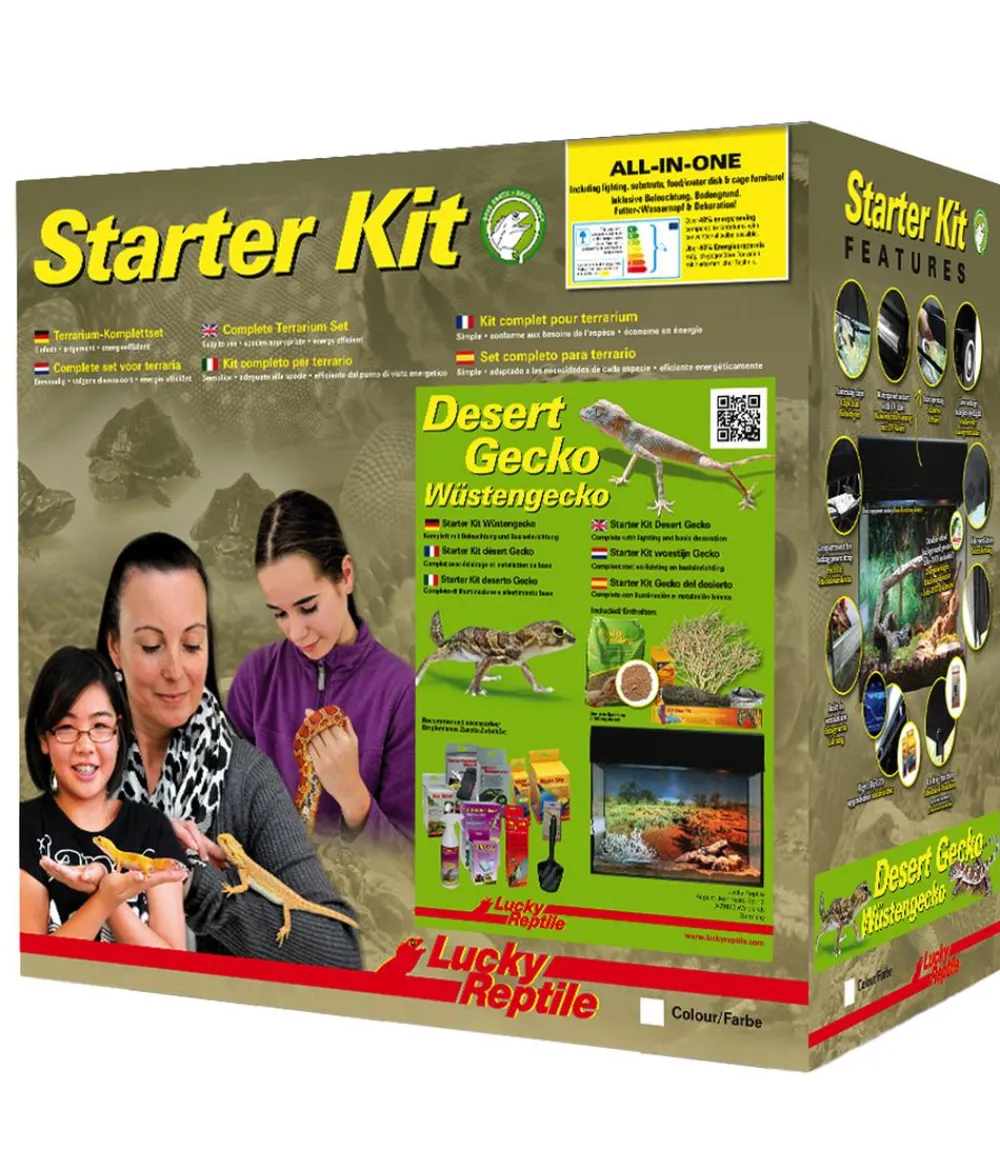 Lucky Reptile Terrarium Starter Kit Wüstengecko, ca. B50/H40/T28 cm Weiß Outlet