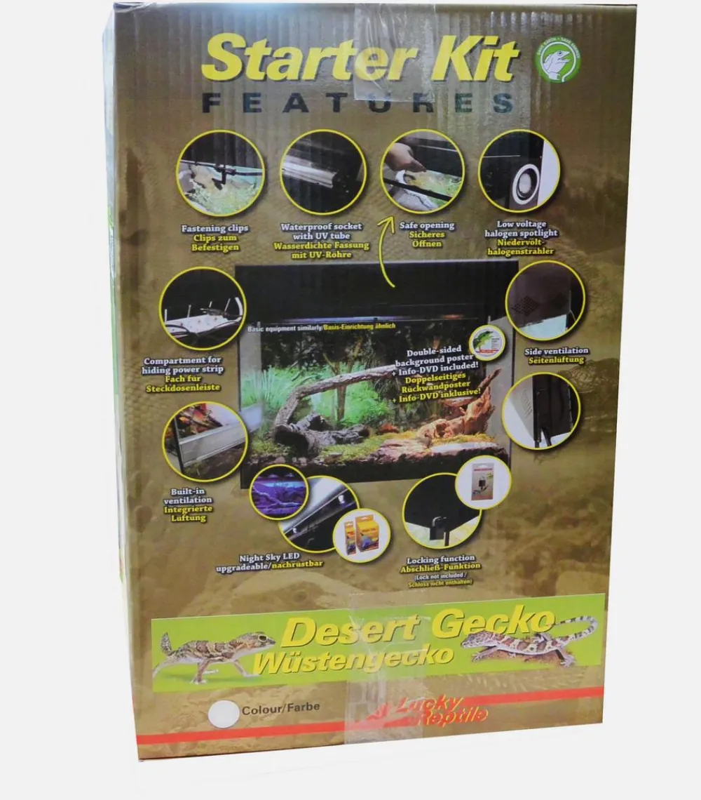 Lucky Reptile Terrarium Starter Kit Wüstengecko, ca. B50/H40/T28 cm Weiß Outlet