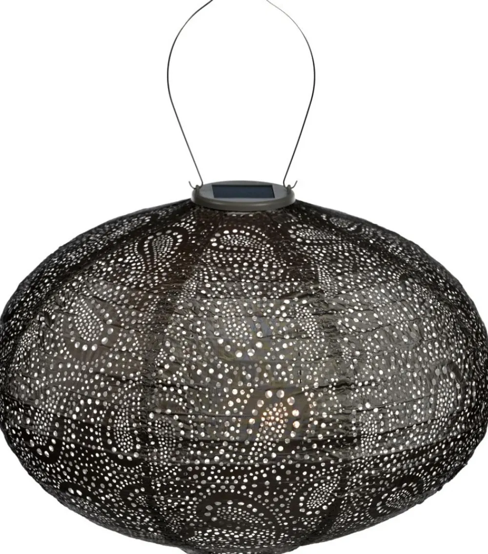 Lumiz Solarleuchten - Solar-Lampion Oval Paisley, ca. Ø40/H27 cm