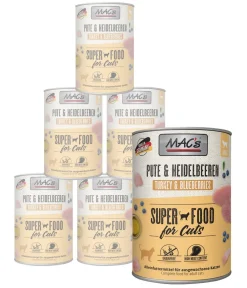 MAC's® Nassfutter Katze > MAC's CAT Nassfutter für Katzen Fleischmenü, 6 x 400 g
