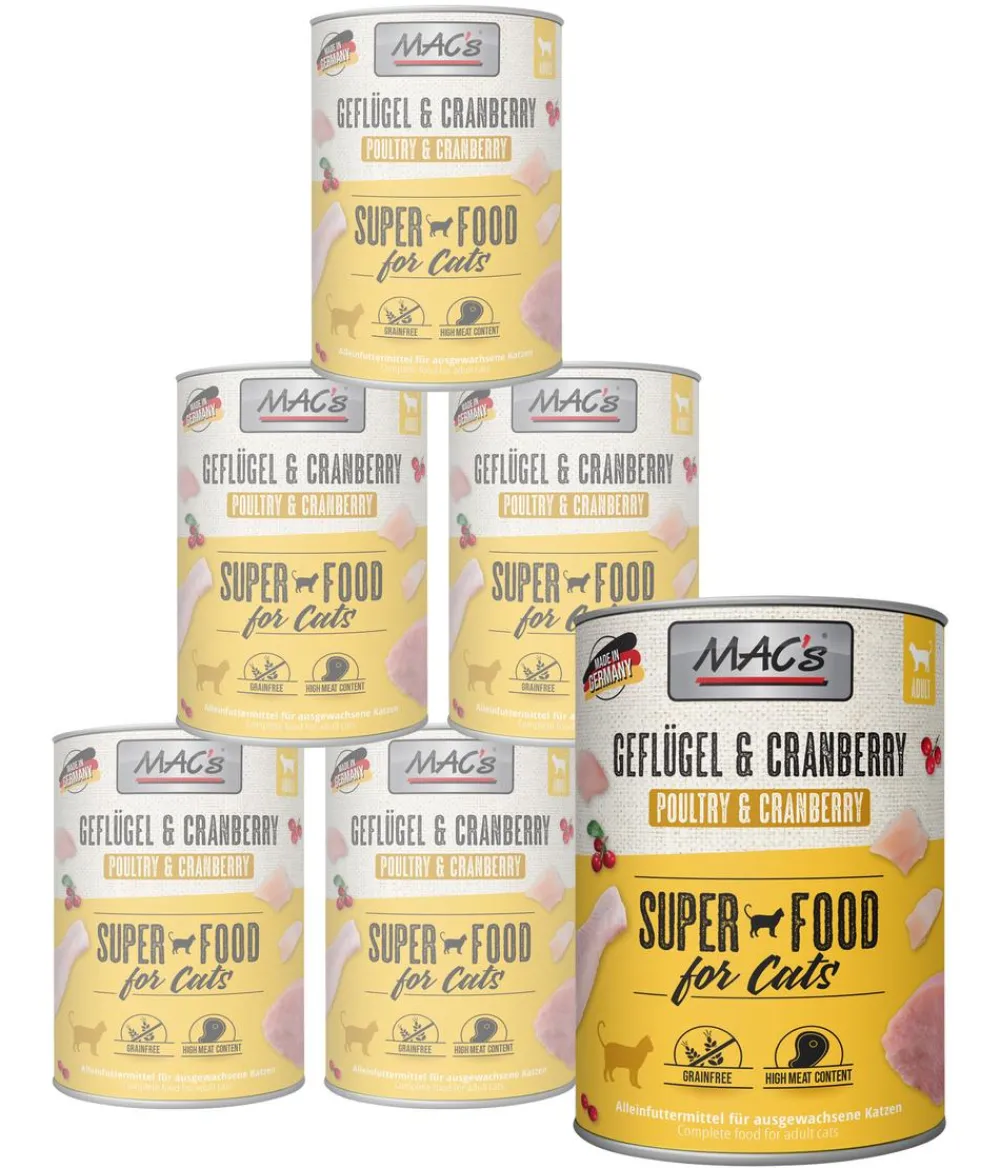 MAC's® MAC's CAT Nassfutter für Katzen, 6 x 800 g Outlet