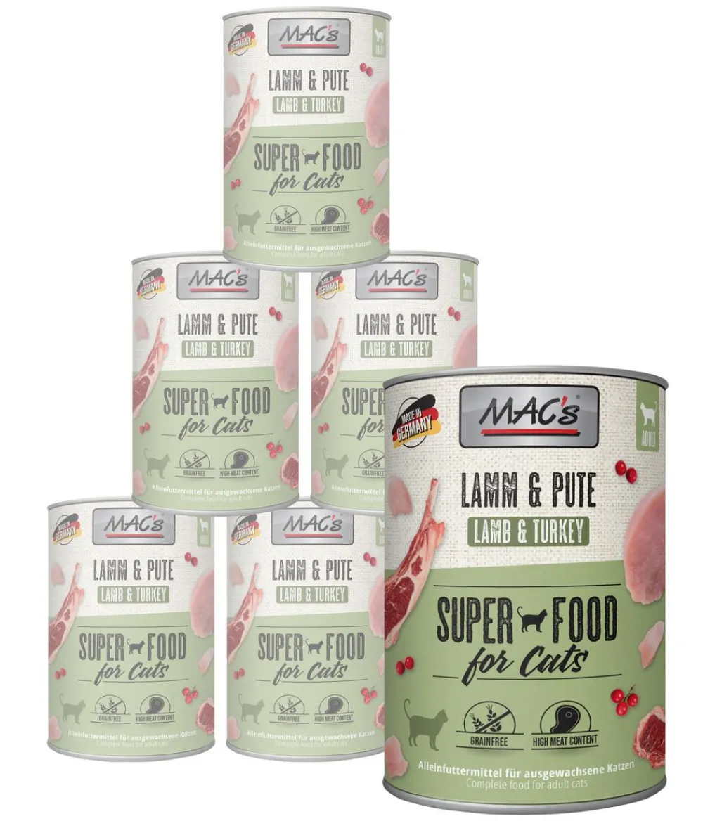 MAC's® Nassfutter Katze - MAC's CAT Nassfutter für Katzen, 6 x 800 g