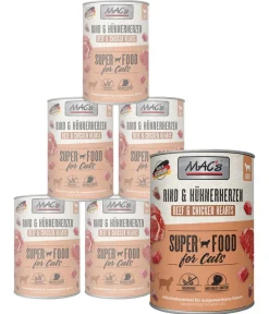 MAC's® MAC's CAT Nassfutter für Katzen Fleischmenü, 6 x 400 g Sale