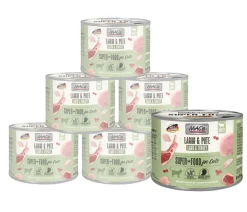 MAC's® Nassfutter Katze - MAC's CAT Nassfutter für Katzen Fleischmenü, 6 x 400 g