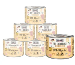 MAC's® Nassfutter Katze - MAC's CAT Nassfutter für Katzen Fleischmenü, 6 x 400 g