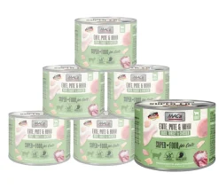 MAC's® MAC's CAT Nassfutter für Katzen Fleischmenü, 6 x 200 g Hot