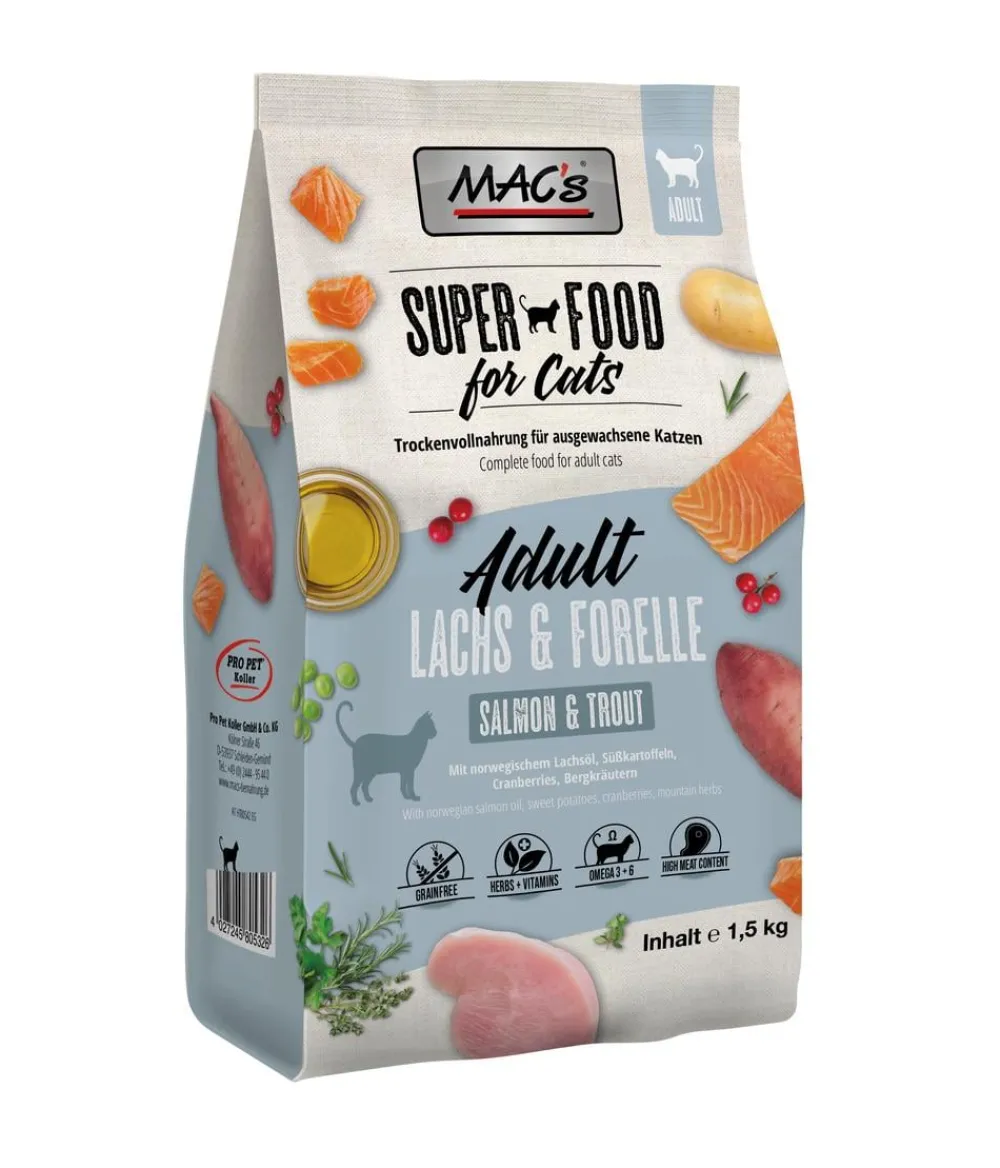 MAC's® MAC's CAT Trockenfutter für Katzen Adult, Lachs & Forelle Best