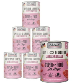 MAC's® Nassfutter Hund > MAC's DOG Nassfutter für Hunde, 6 x 800 g