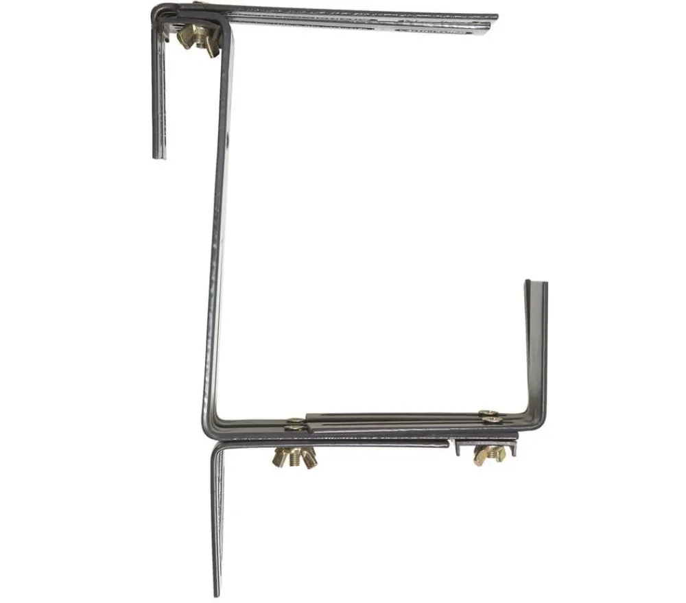 Dehner Mehr Blumentopfzubehör > Metall-Blumenkastenhalter für den Balkon, 2 Stück