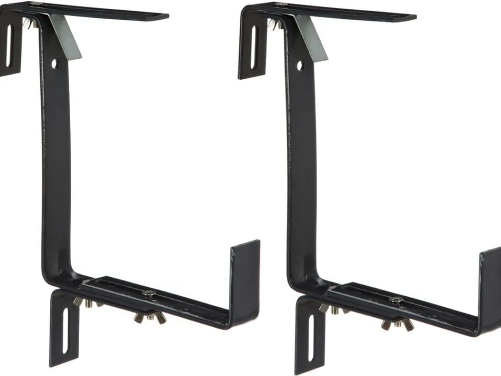 Dehner Mehr Blumentopfzubehör > Metall-Blumenkastenhalter Profi für den Balkon, 2 Stück