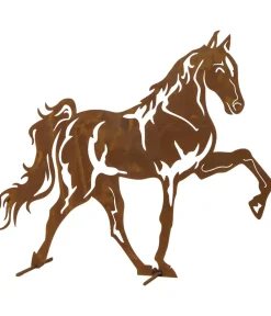 H. Gautzsch Gartenzwerge & Gartenfiguren > Metall-Mustang, 70 x 60 cm, rost