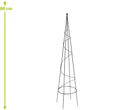 Dehner Rankgitter & Obelisken - Metall-Obelisk Oxford Grau