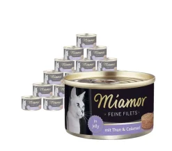 Miamor Nassfutter Katze - Nassfutter für Katzen Feine Filets in Jelly, 24 x 100 g