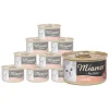 Miamor Nassfutter Katze - Nassfutter für Katzen Pastete, Lachs, 12 x 85 g
