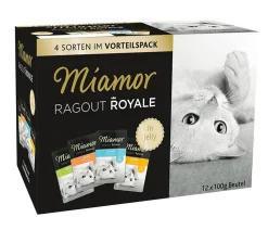 Miamor Nassfutter für Katzen Ragout Royal in Jelly Multipack, 12 x 100 g Hot