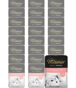 Miamor Nassfutter Katze - Nassfutter für Katzen Ragout Royale in Sauce, 22 x 100 g