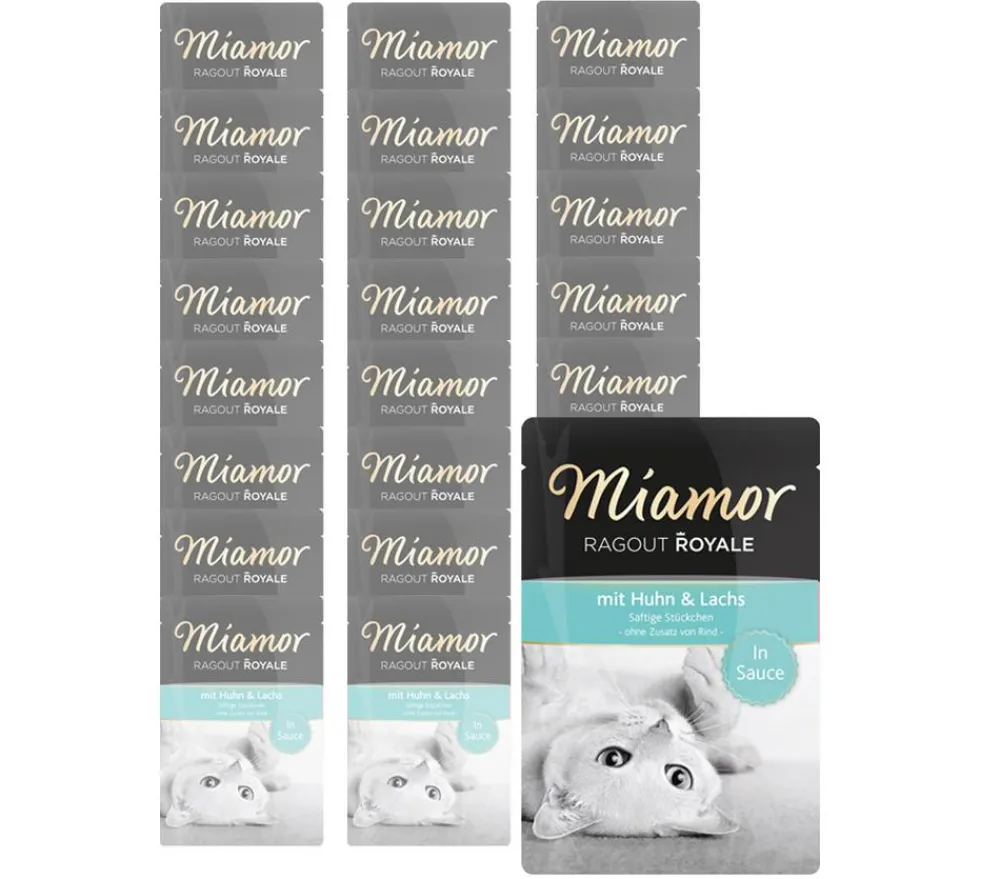 Miamor Nassfutter Katze - Nassfutter für Katzen Ragout Royale in Sauce, 22 x 100 g