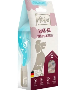 MjAMjAM® Hundeleckerlies > Hundesnack Snack-Box herzhaftes Wildfilet, Adult, 70 g