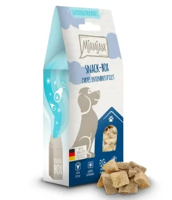 MjAMjAM® Hundeleckerlies - Hundesnack Snack-Box zartes Entenbrustfilet, Adult, 80 g
