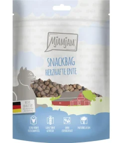 MjAMjAM® Katzenleckerlies & Getränke > Katzensnack Snackbag herzhafte Ente, Adult, 125 g