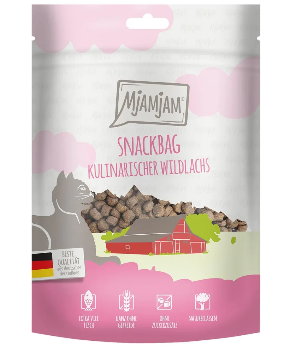 MjAMjAM® Katzensnack Snackbag kulinarischer Wildlachs, Adult, 125 g New