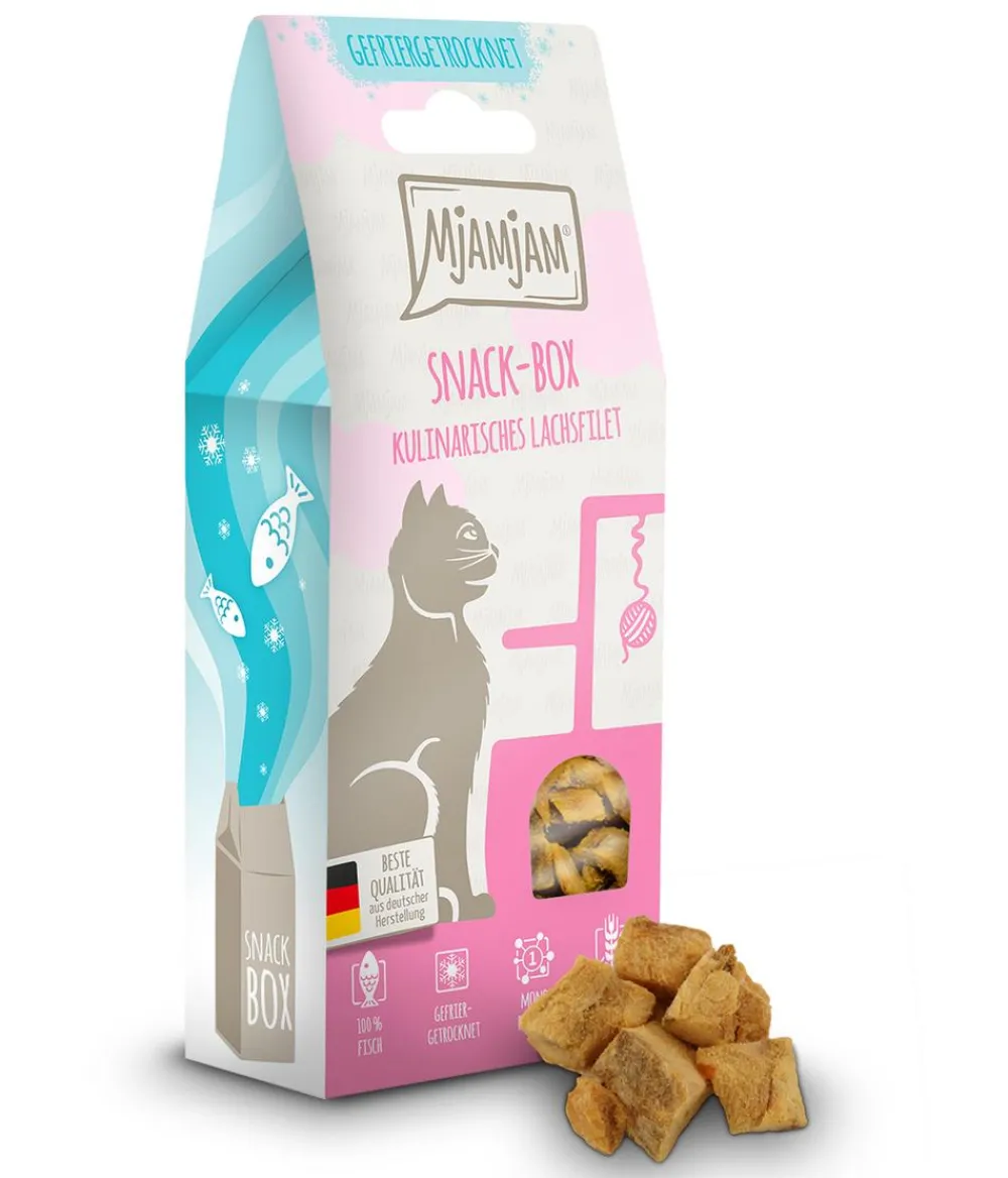 MjAMjAM® Katzensnack Snackbox kulinarisches Lachsfilet, Adult, 50 g Online