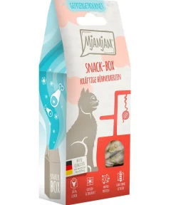 MjAMjAM® Katzenleckerlies & Getränke - Katzensnack Snackbox kräftige Hühnerherzen, Adult, 35 g