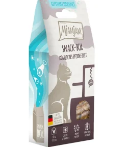 MjAMjAM® Katzenleckerlies & Getränke - Katzensnack Snackbox köstliches Pferdefilet, Adult, 40 g
