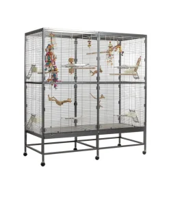Montana Vogelvoliere Paradiso 150 Dunkelgrau New