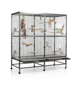 Montana Vogelvoliere Paradiso 150 Dunkelgrau New