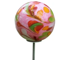 MP Glaszauber Mini-Glas-Kugel, ca. Ø8 cm Bunt Discount