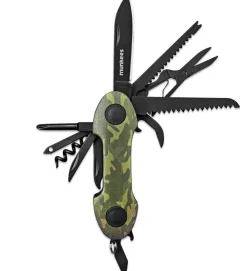 munkees® Edelstahl-Taschenmesser Camou, ca. B9,5/H2,3/T3,1 cm Grün Hot