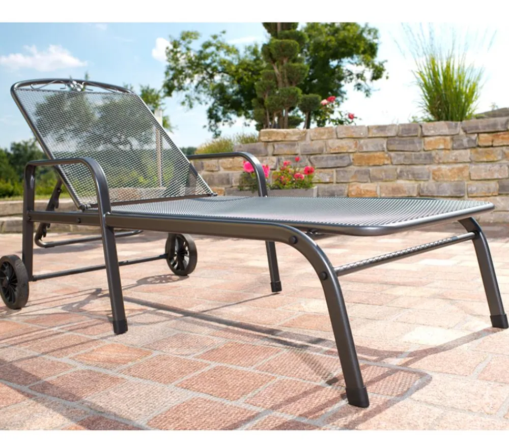 MWH Relaxliegen|Gartenliegen Metall > Gartenliege Savoy, ca. B81/H52/T187 cm