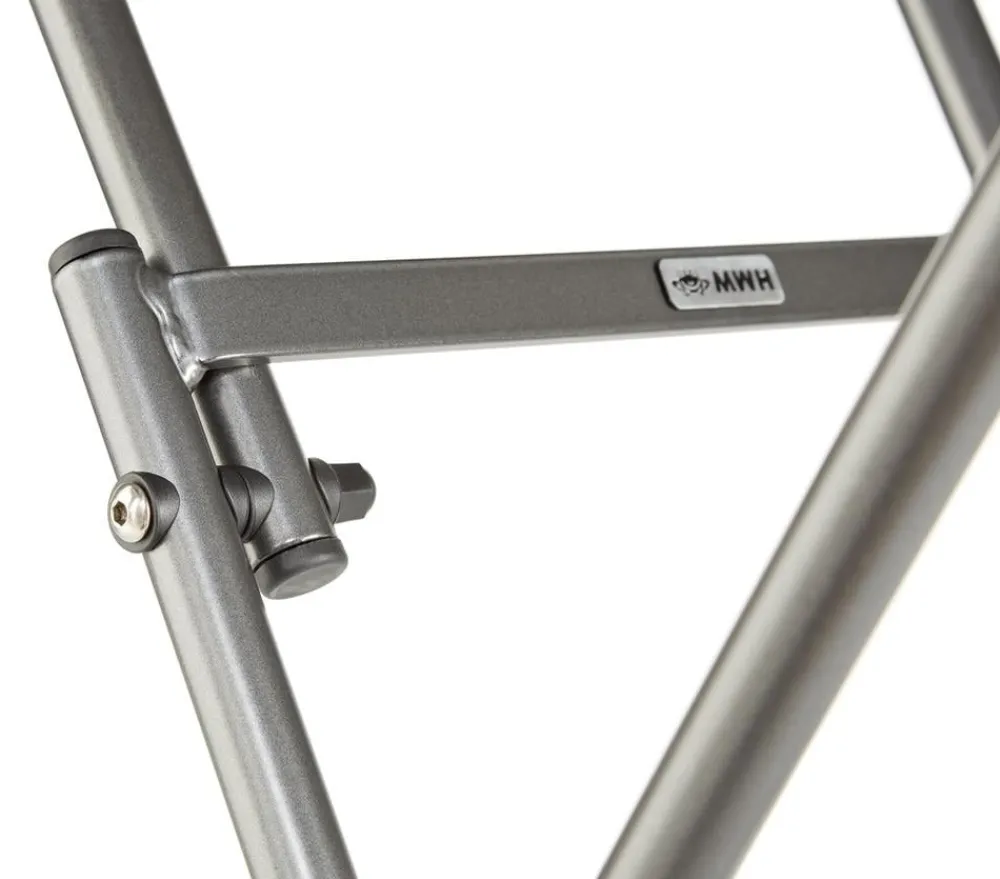 MWH Klapptische|Balkontische - Klapptisch Cafe Latte, ca. Ø60/H72 cm Grau