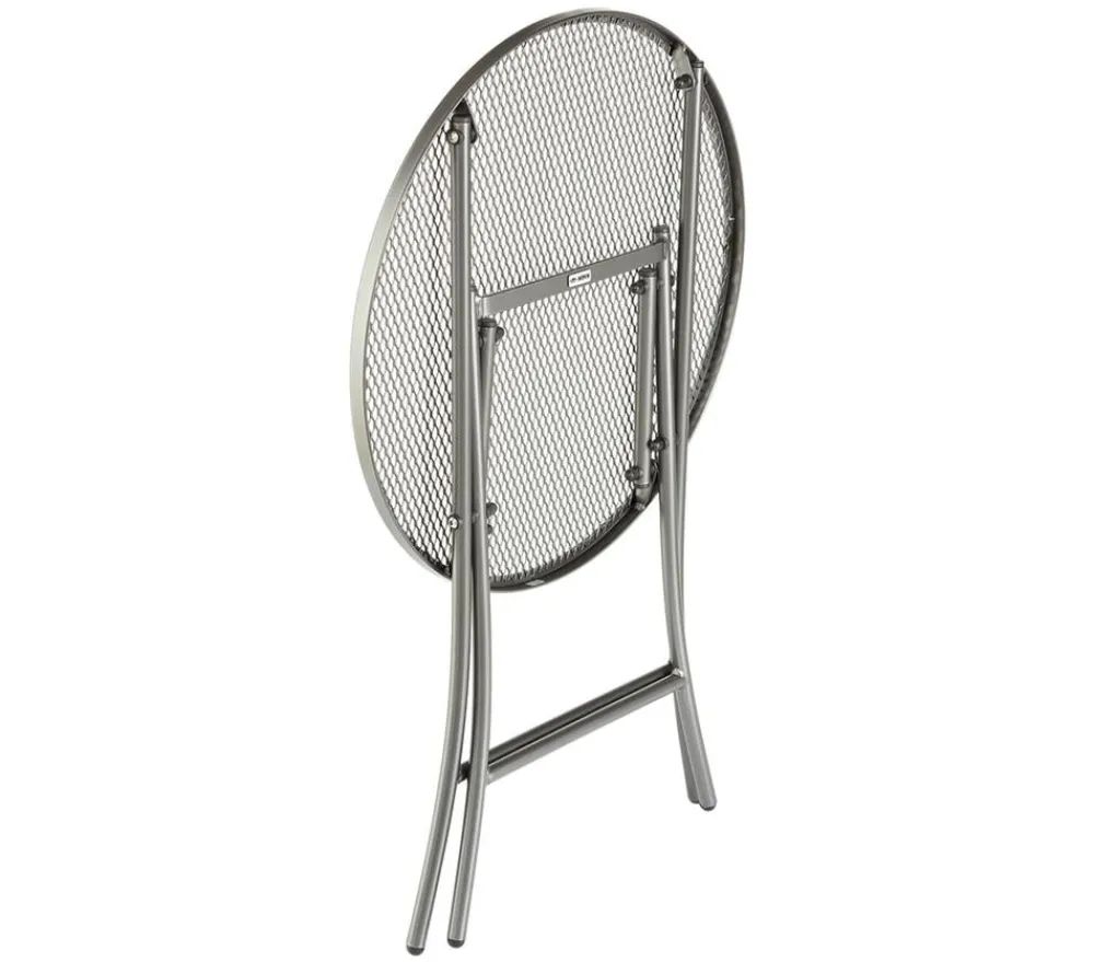 MWH Klapptische|Balkontische - Klapptisch Cafe Latte, ca. Ø60/H72 cm Grau
