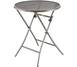 MWH Klapptische|Balkontische - Klapptisch Cafe Latte, ca. Ø60/H72 cm Grau