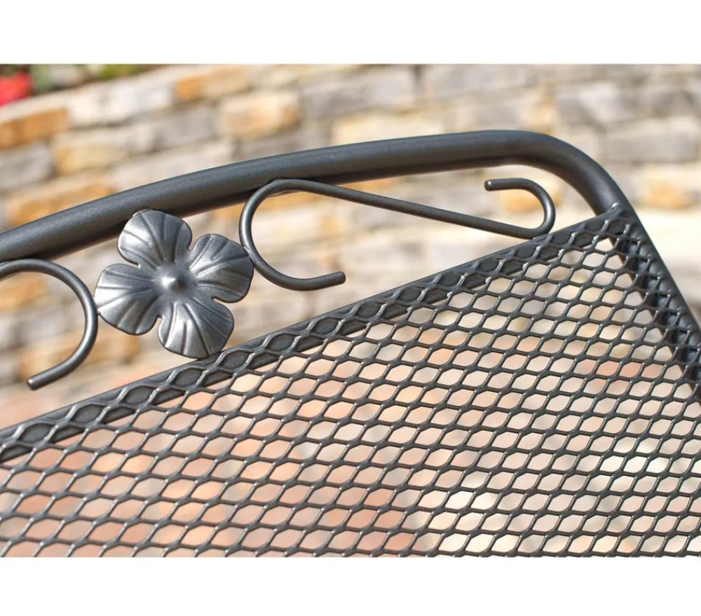MWH Gartenstühle Metall|Stapelstühle - Metall-Gartensessel Savoy Grau